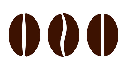 Coffee Beans Vector Icons design for cafe and Beverage illustration, Offee logo, Espresso, Roasted symbol, Vector stock