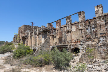 Fototapeta premium Ruins of Abandoned Ingurtosu Mine in Sardinia