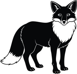 Fox vector silhouette
