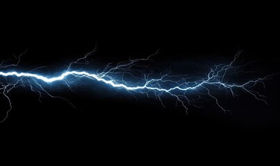 Thunderbolt Beauty: Abstract Lightning Flashes