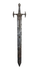 A claymore, one of the types of melee weapons, transparent background