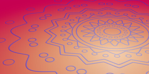 Happy Rakshabandhan Hindi greeting with Rakhi illustration. 3d render.