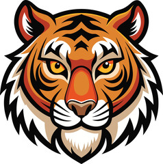 tiger head vector illustration