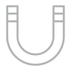 Magnet Vector Line Grey Icon Design