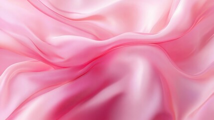 Fototapeta premium A pink fabric with a smooth texture
