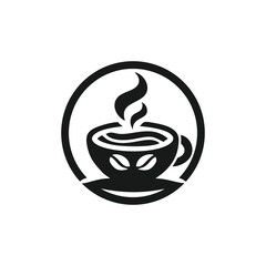 Coffee logo design vector icon with template and creative idea