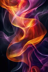 Fototapeta premium Energetic Futuristic Abstract Geometry with Dynamic Intersecting Lines on Dark Background