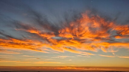 sunset over the sea
