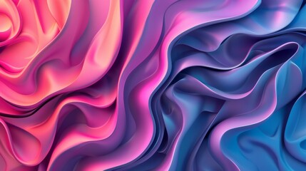Obraz premium Abstract background with flowing, vibrant pink and blue colors.