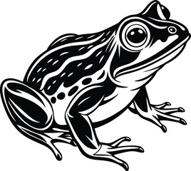 Frog silhouette vector illustration