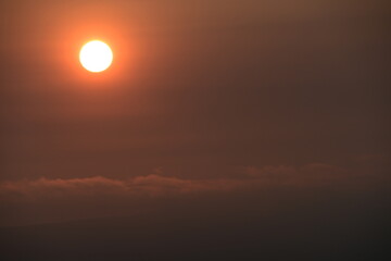 sunset in the sky