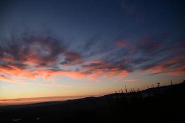 Obraz premium sunset in the mountains