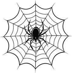 arachnid, spider silhouette vector illustration