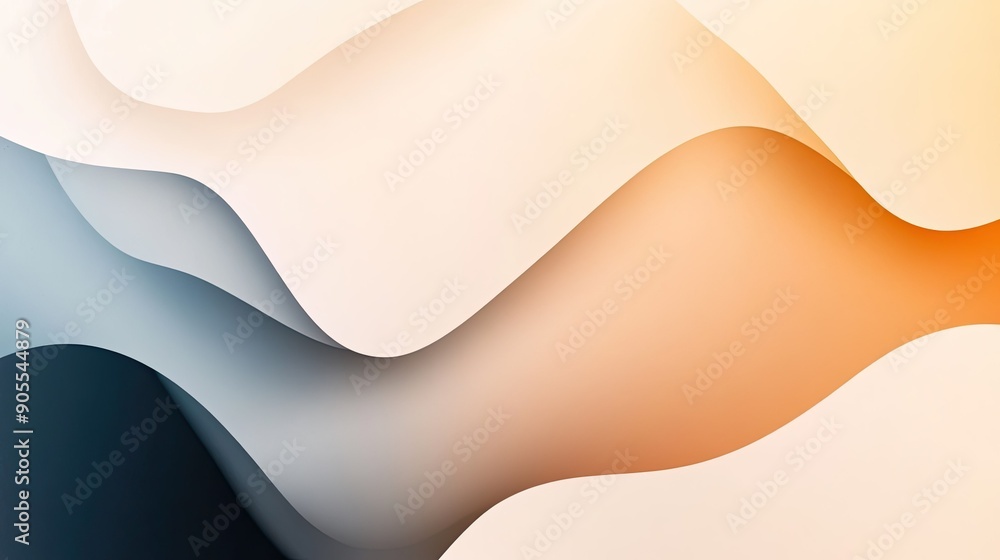 Poster abstract background with a smooth gradient and minimalist shapes
