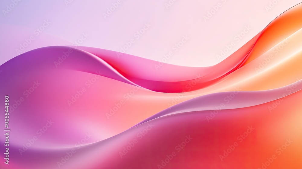 Poster abstract background with a smooth gradient and minimalist shapes