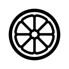 Orange icon in thin line style vector illustration graphic design