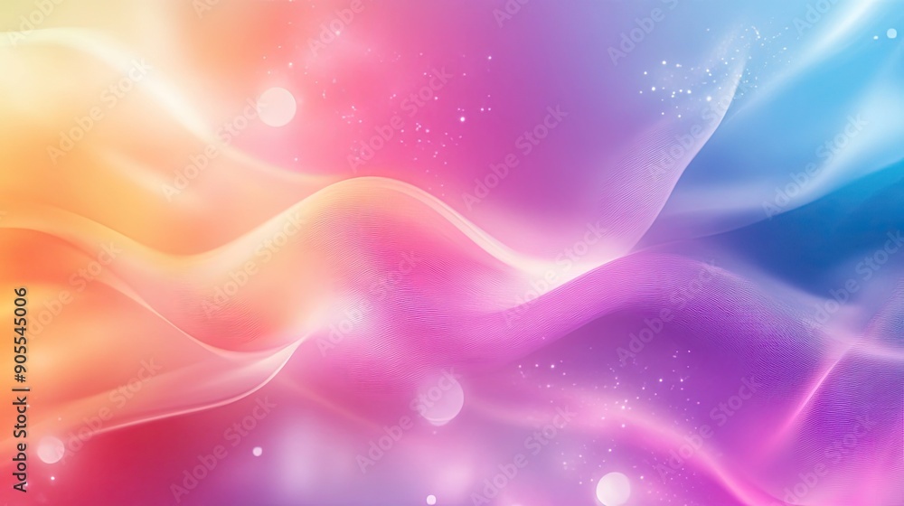 Poster abstract background with a smooth gradient and soft, blurry shapes