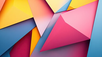 Abstract background with bold, angular shapes in contrasting colors