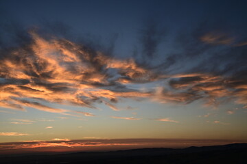 sunset in the sky