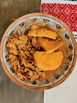 Romanian traditional cuisine cabbage with meat