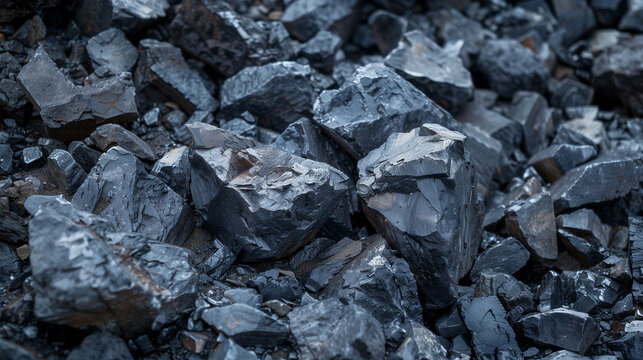 pile of raw nickel ore before processed, isolated on white background