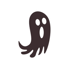 Halloween doodle silhouette Symbols Collection