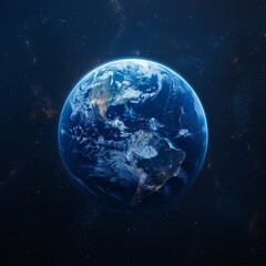 Naklejka premium Stellar 3D 8K UHD Space Wallpaper Featuring the Gaia Theory of Earth, a High-Resolution Journey Through the Cosmos Celebrating Our Planet and the Universe