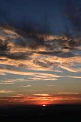 sunset in the sky