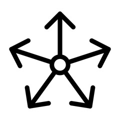 Snow icon in thin line style vector illustration graphic design