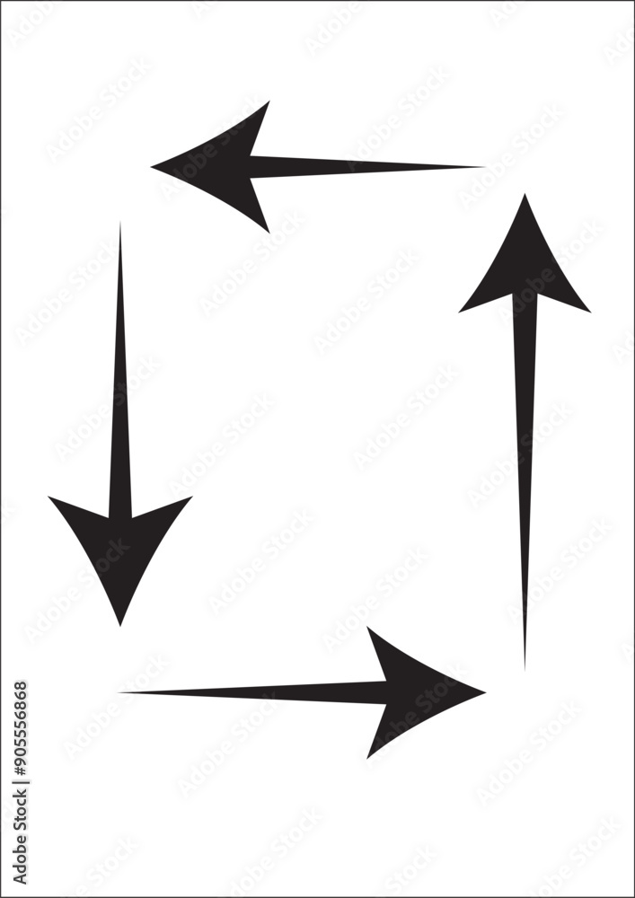 Wall mural rectangular arrow vector design eps 10