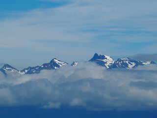 Vue Mont Blanc du Vercors France