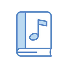 Music book vector icon