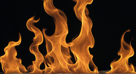 fire on black