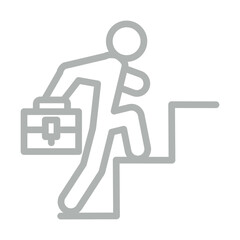 Professional Development Vector Line Grey Icon Design