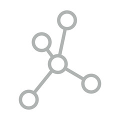Networking Vector Line Grey Icon Design