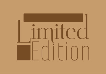 Limited edition gold color background with typography beautiful text for desktop cursive font used for attraction,