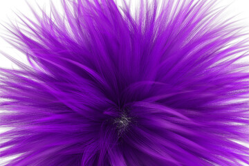 Obraz premium Purple black hair strand flowing gracefully