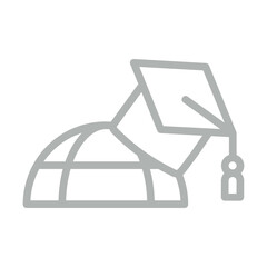 Web Learning Vector Line Grey Icon Design