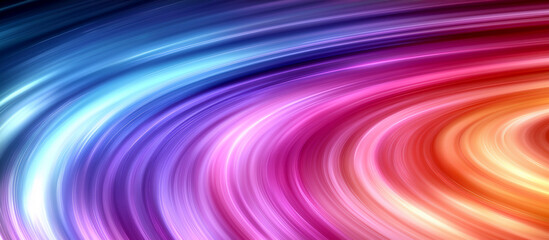 Fototapeta premium Abstract background with colorful lines and curves, light colors, gradient color scheme, motion blur effect.