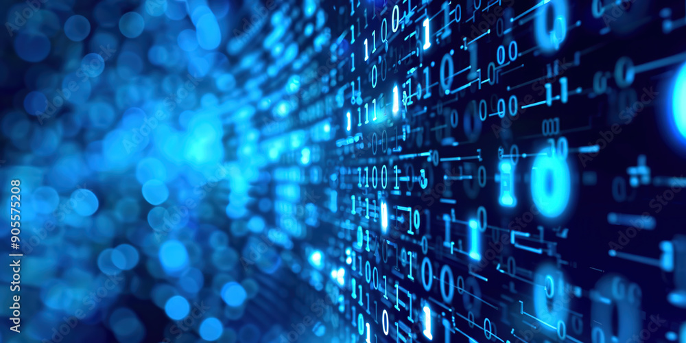 Poster Matrix computer abstract background