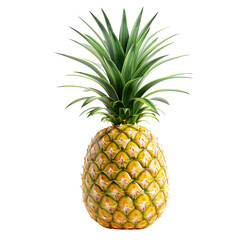 Fototapeta premium Pineapple fruit isolated on a transparent background