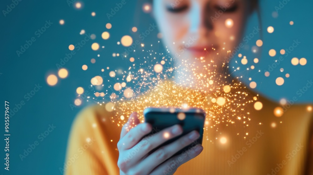 Poster a person using a mobile app for two factor authentication, signifying the integration of modern tech