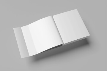 book with flap mockup 