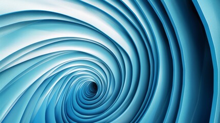 Abstract Vortex, Blue Swirling Pattern, Spiral Shape, Design Element, Background Image