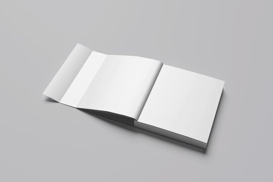 book with flap mockup 