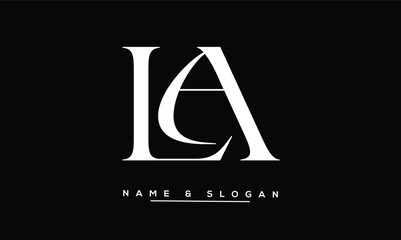 LA, AL, L, A Abstract Letters Logo Monogram