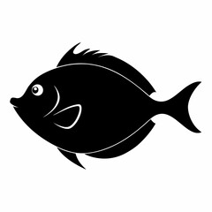 Flounder Black silhouette