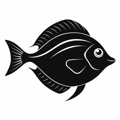 Flounder Black silhouette