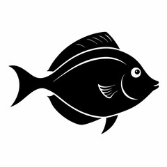 Flounder Black silhouette