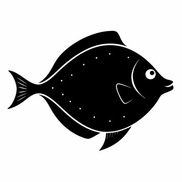 recommend clip art: Flounder Black silhouette